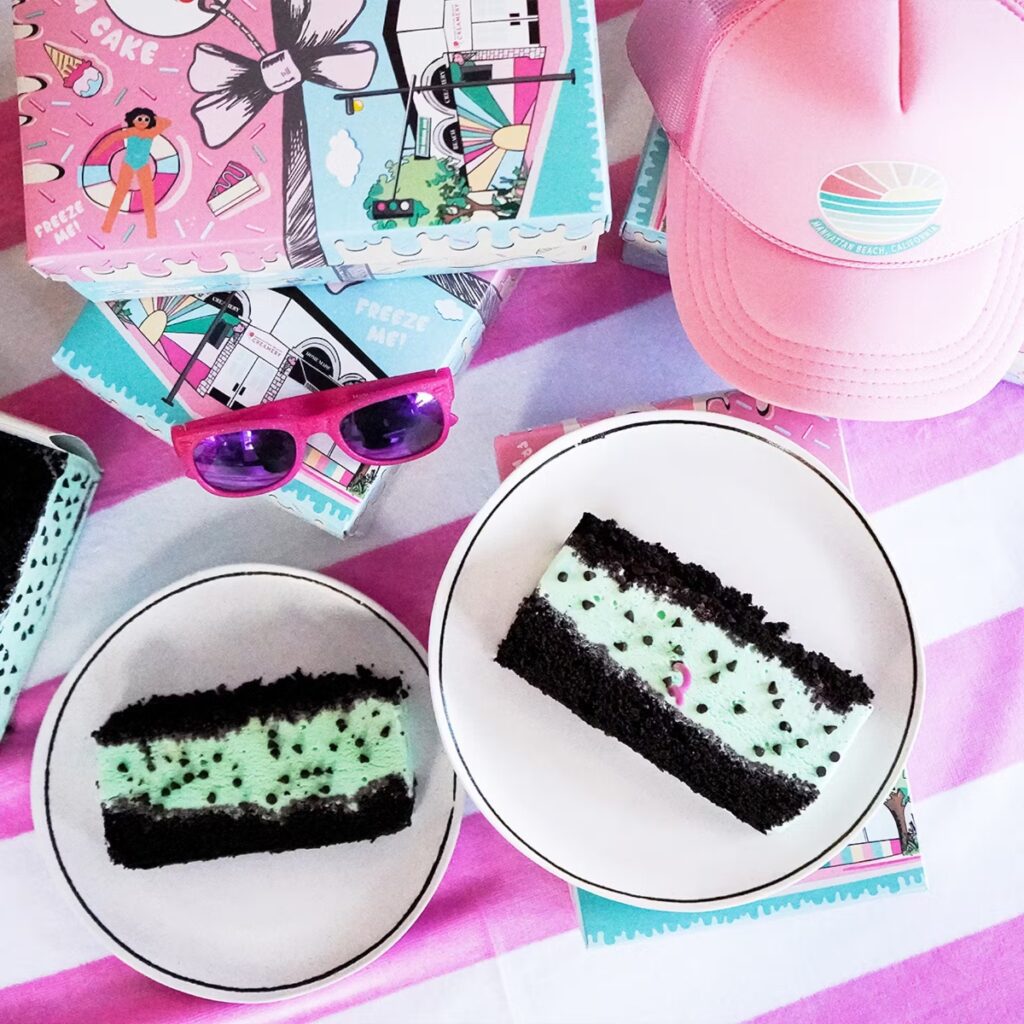 Cream wich ice cream cake