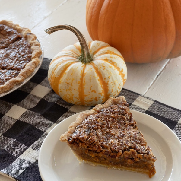 PUMPKIN PECAN PIE