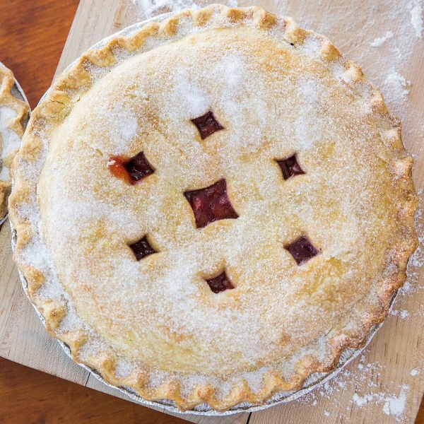 Blue Owl Bakery Strawberry Rhubarb Pie