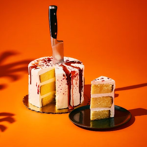 HALLOWEEN _BLOOD SPLATTER_ CAKE