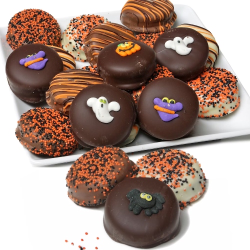 Halloween Belgian Chocolate Dipped Oreo Cookies
