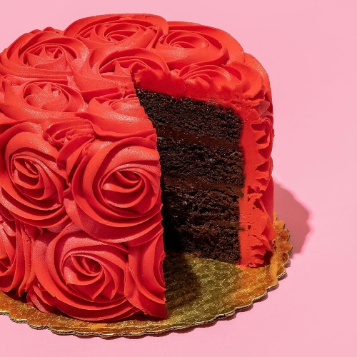 We Take The Cake red-rose-chocolate-cake